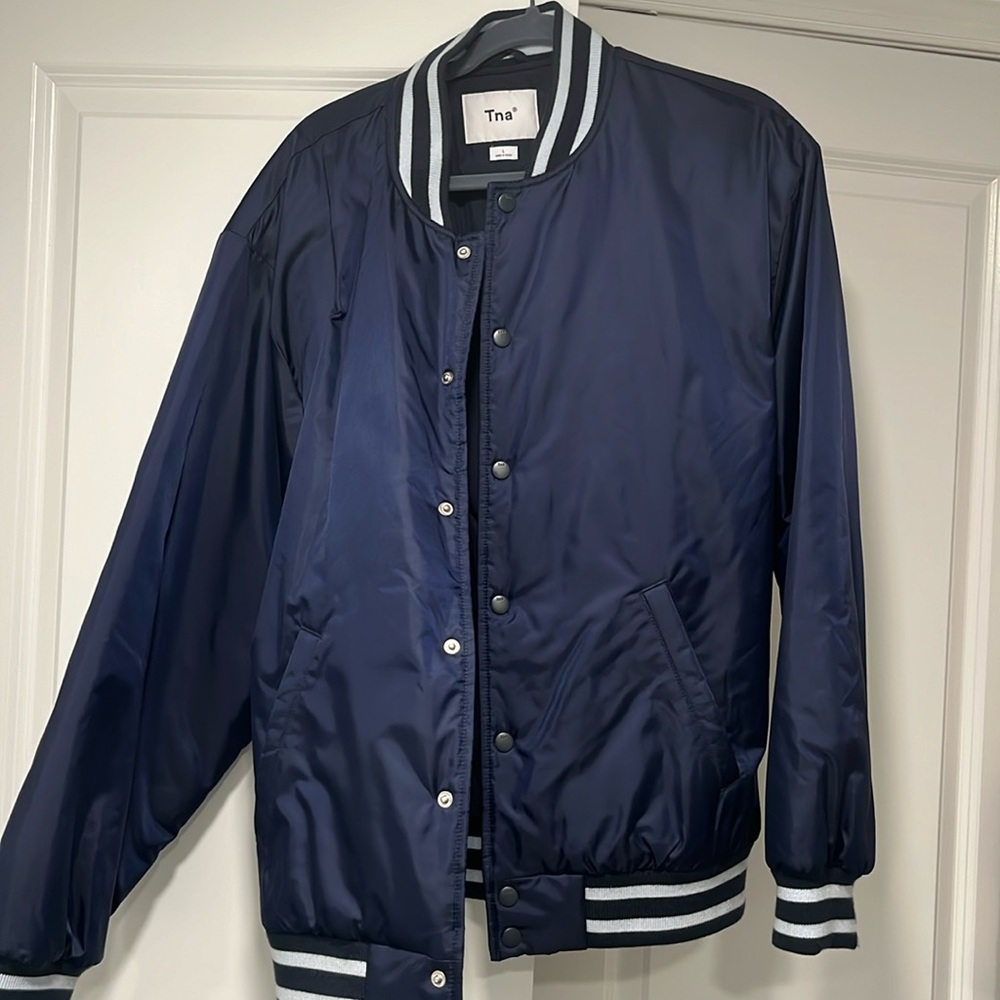 Aritzia Navy Bomber Jacket